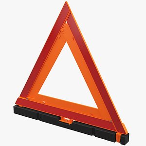 3D model Warning Sign