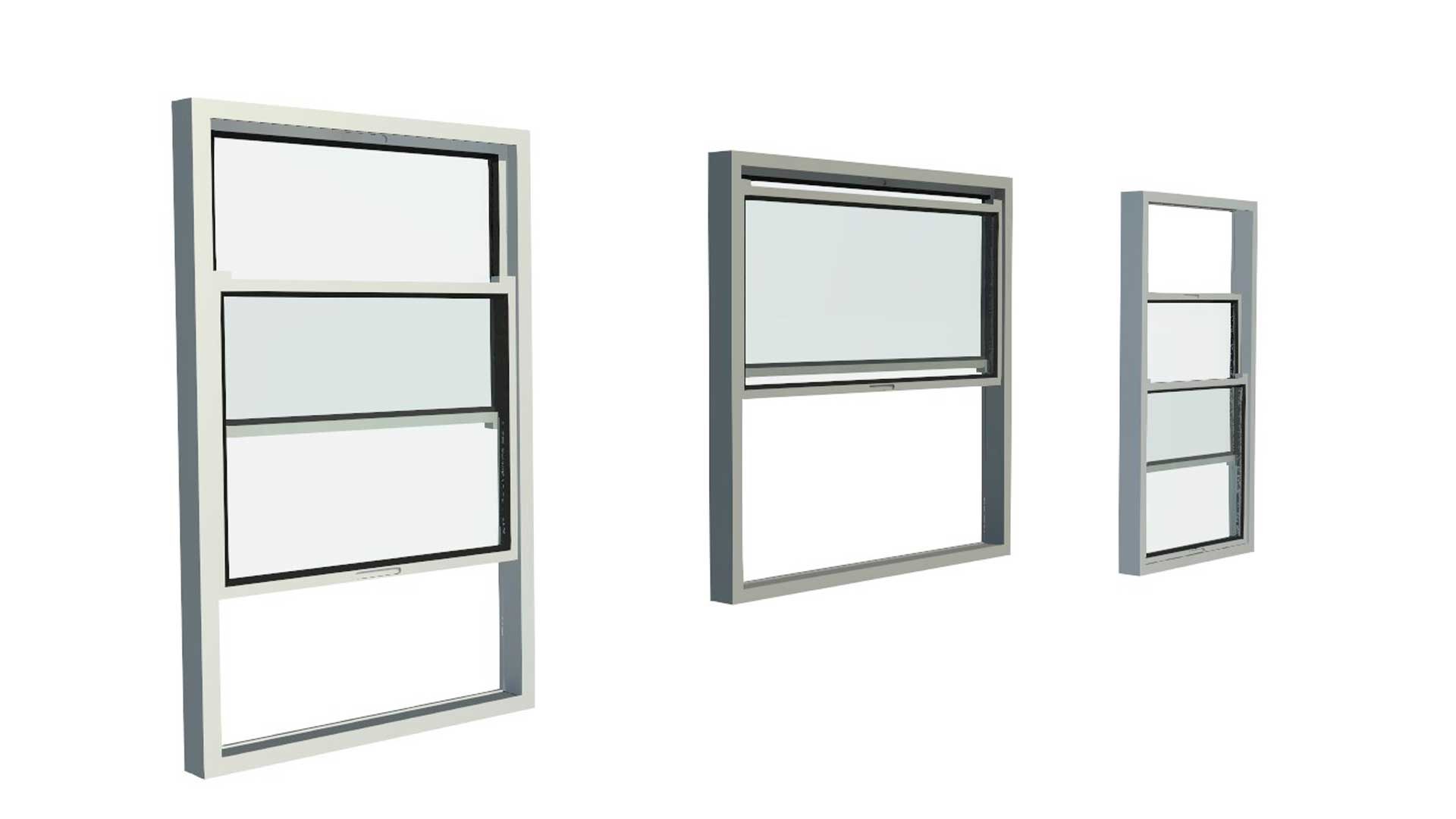 Double Hung Vertical Slide Window Model - TurboSquid 2053299