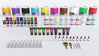 Pack 6 Paint Containers Colors