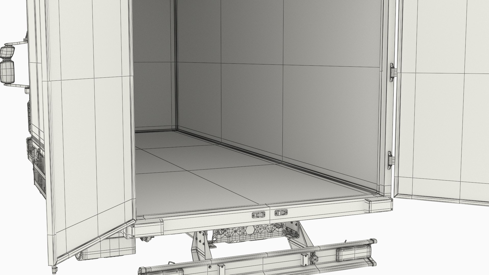 3D Model Commercial Cargo Delivery Box Lorry Rigged - TurboSquid 2533828