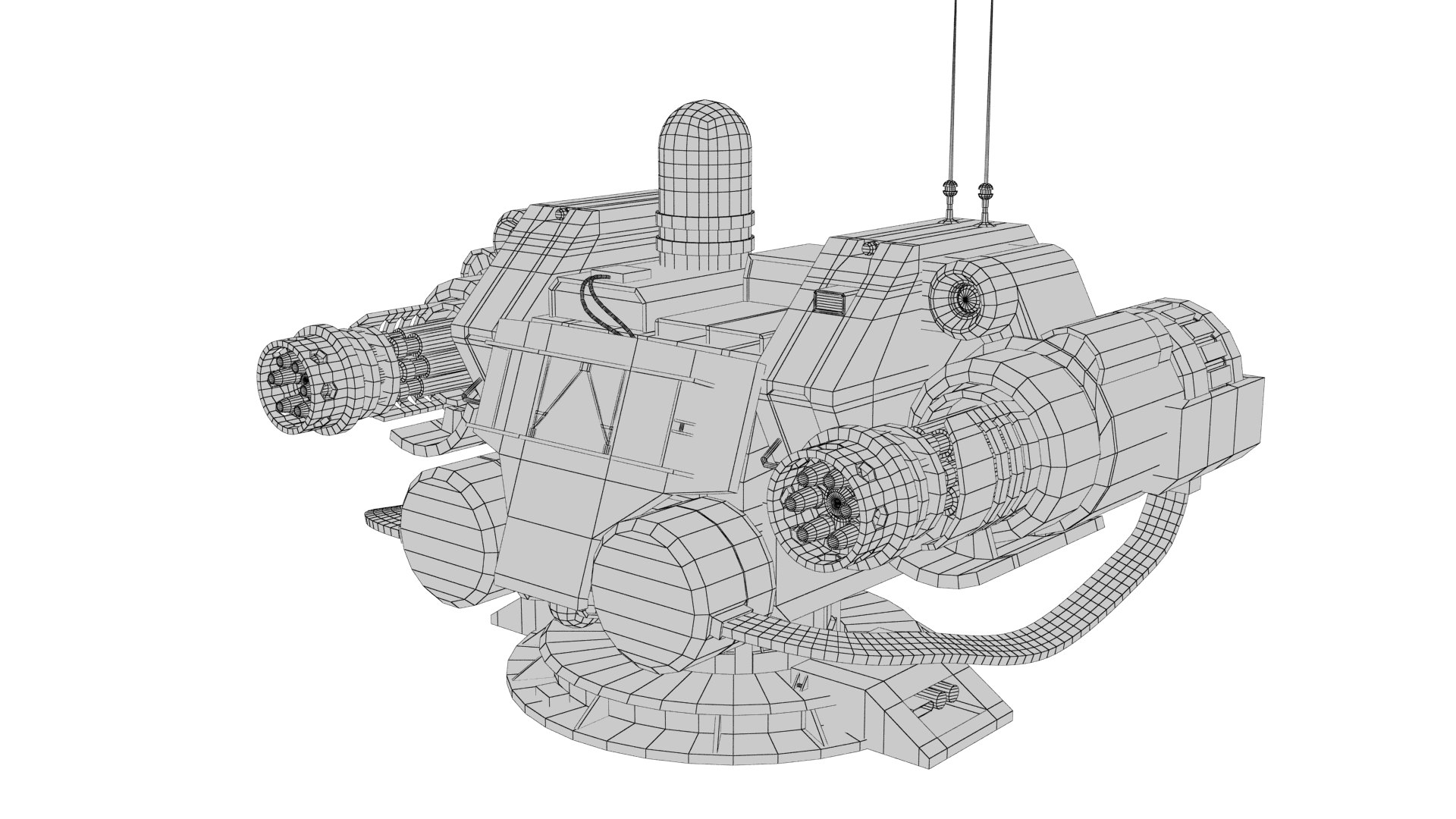 sci-fi turret 3D model https://p.turbosquid.com/ts-thumb/Zp/datIGn/Gb/wire_0004/png/1613411587/1920x1080/fit_q87/62a6dc394cf05436031c1c103b44c59f1b924bda/wire_0004.jpg