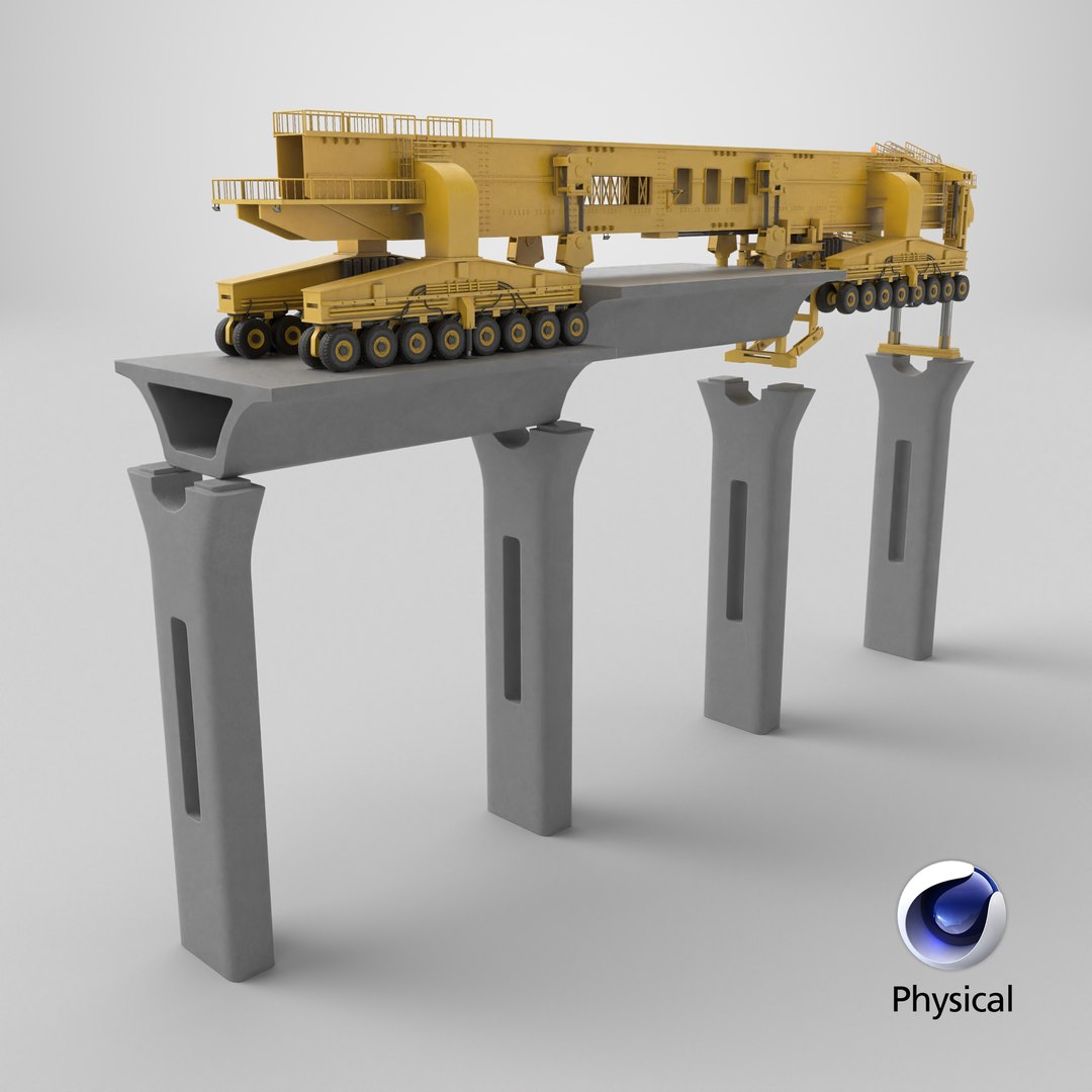 3D Bridge Girder Erection Machine SLJ900 With The Bridge PBR https://p.turbosquid.com/ts-thumb/Zp/juGi3U/jq/stemcell_cinema_4d_physical_render/png/1721319160/1920x1080/fit_q87/1693ada9488a043991661f6074997e93e5d28a69/stemcell_cinema_4d_physical_render.jpg