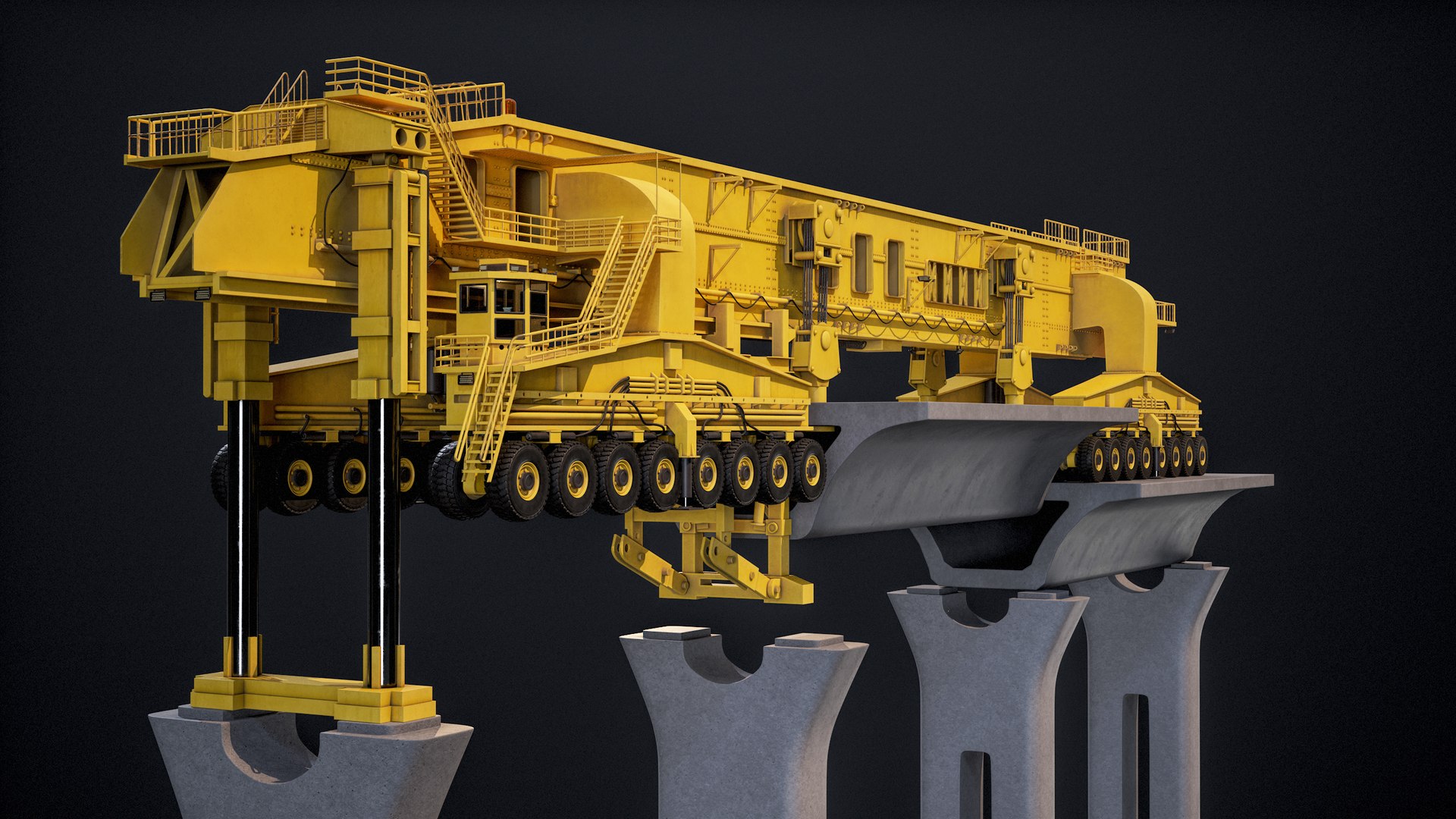 3D Bridge Girder Erection Machine SLJ900 With The Bridge PBR https://p.turbosquid.com/ts-thumb/Zp/juGi3U/qb/main2/png/1700847071/1920x1080/fit_q87/37a4602dca7fd8a9f330c158d8294963d8713655/main2.jpg
