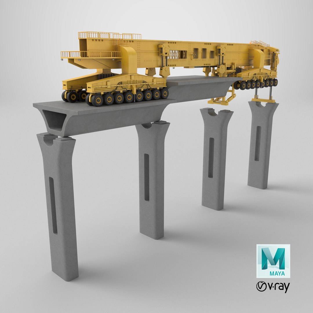 3D Bridge Girder Erection Machine SLJ900 With The Bridge PBR https://p.turbosquid.com/ts-thumb/Zp/juGi3U/s5/stemcell_maya_vray_render/png/1721319155/1920x1080/fit_q87/a24aa1657124d823bf1564cedcd8b9ee9d6b6fd5/stemcell_maya_vray_render.jpg