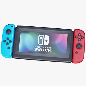 Nintendo Switch Low Poly Game Console PBR