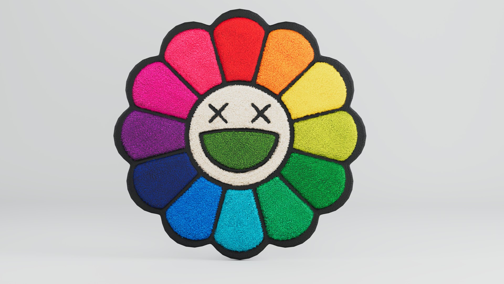 Custom Cutout Rug Tufted - Smiley Flower Shape model https://p.turbosquid.com/ts-thumb/Zp/kacqrb/PR/preview07/jpg/1787139558/1920x1080/fit_q87/a8ca6b584a9f226341c5a8f56a07d72a287dcf01/preview07.jpg