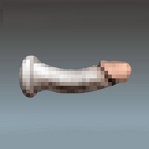 3D model man human penis