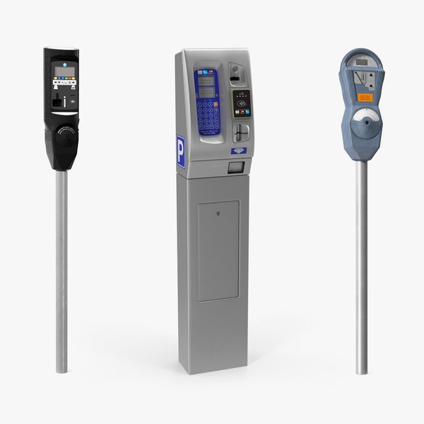 3d parking meter model