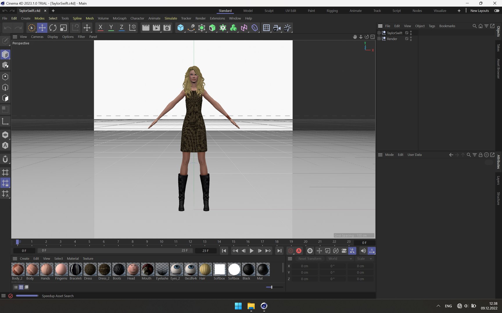 3d Taylor Swift - Turbosquid 2081219