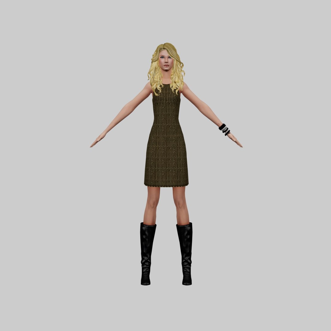 3d Taylor Swift - Turbosquid 2081219