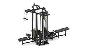 Technogym Cable Stations 4 Connector 3D model