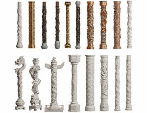 Dragon Pillar 3D model