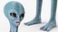 space alien ufo rigged 3D model