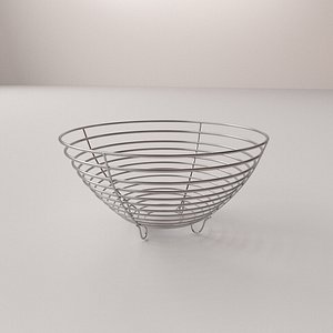wire fruit basket 3d fbx
