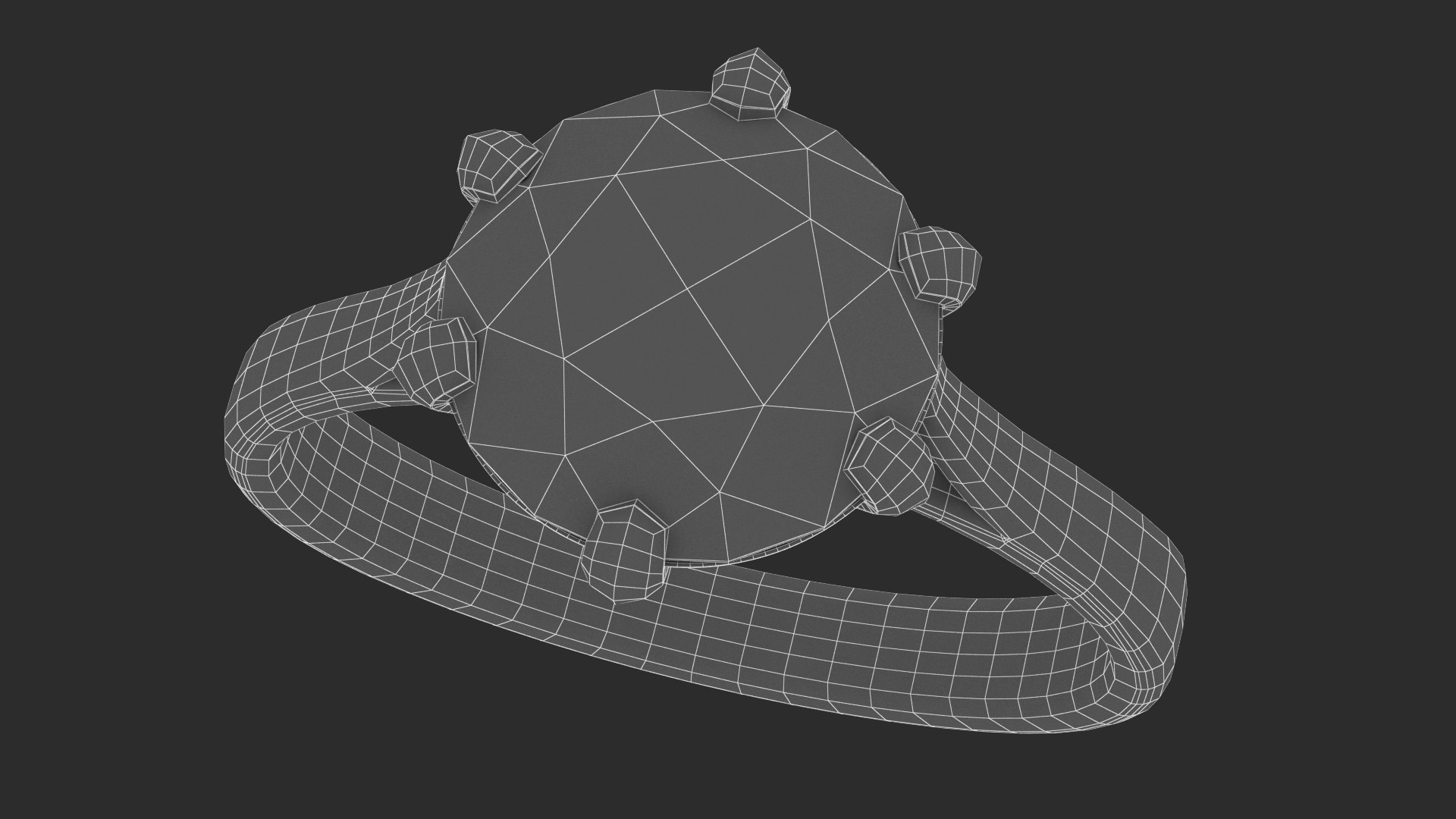 Realistic Diamond Ring 3D - TurboSquid 1668199