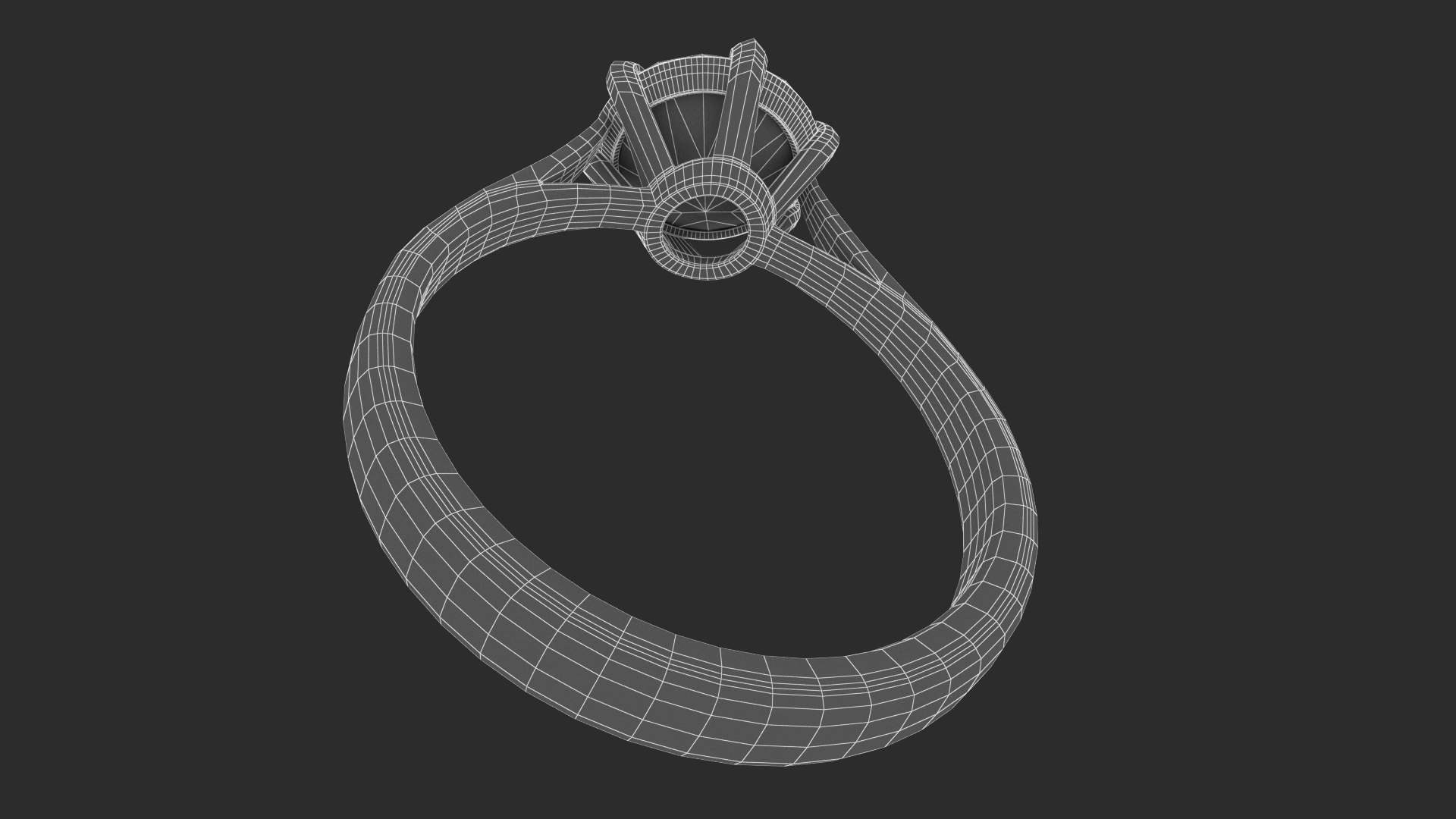 Realistic Diamond Ring 3D - TurboSquid 1668199