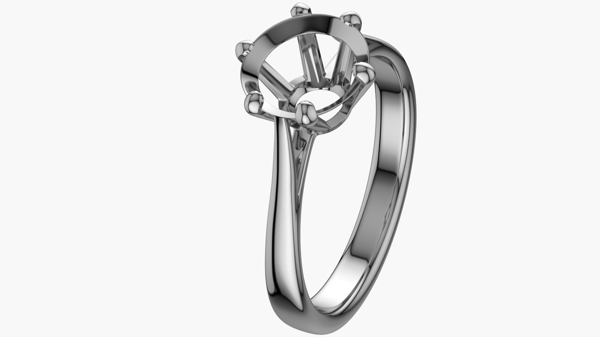 Realistic Diamond Ring 3D - TurboSquid 1668199