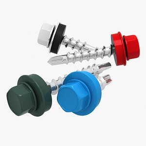 roofing screws 3D model