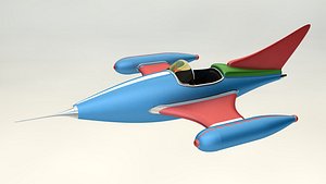 space ship 3D model