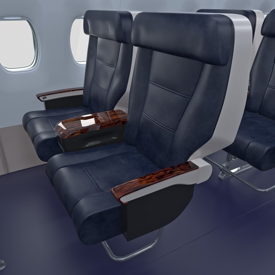 First Class Passenger Cabin 3D model preview