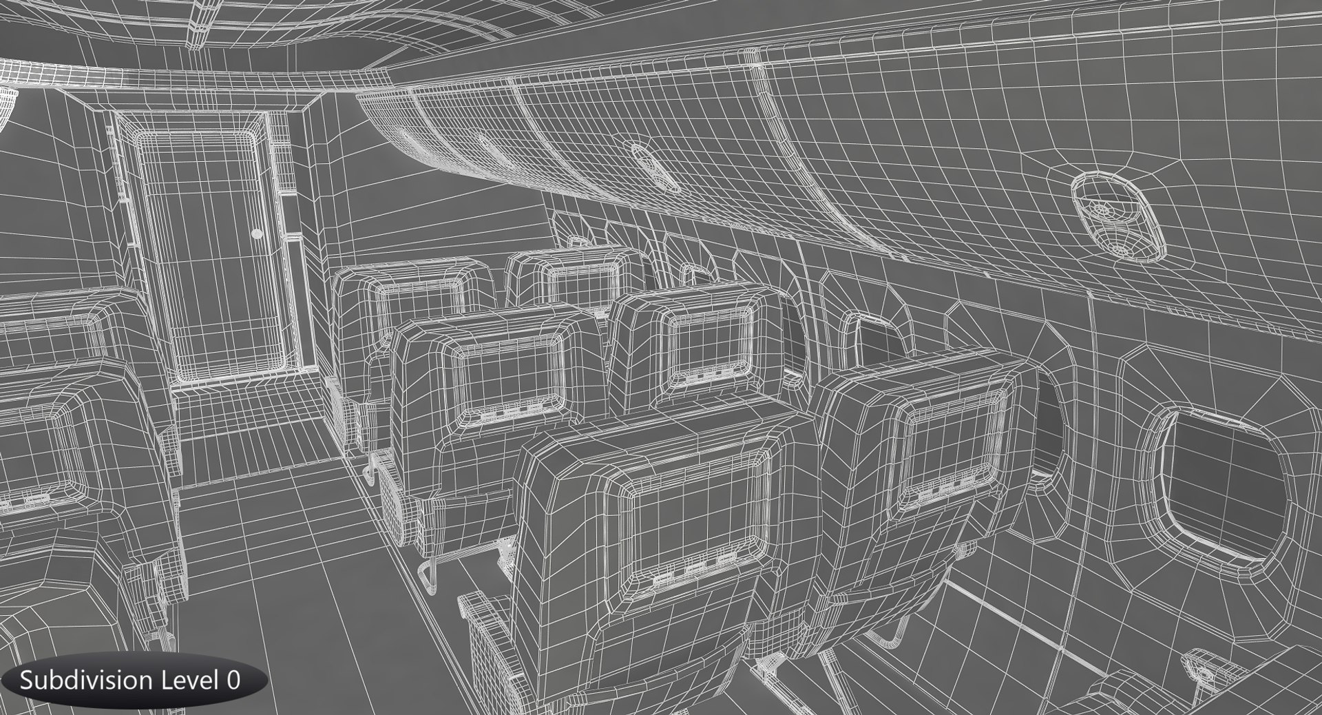 3D class passenger cabin - TurboSquid 1197253