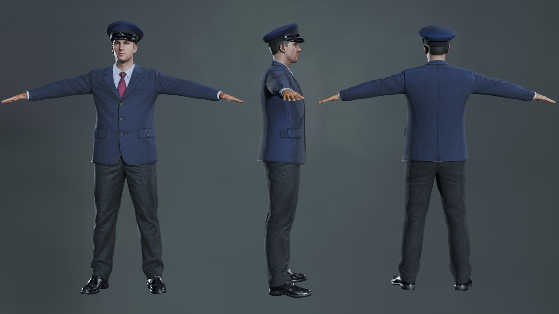 Taxi Driver - Rigged model https://p.turbosquid.com/ts-thumb/Zq/mTQf9s/2z/2/png/1793111735/1920x1080/fit_q87/803e03b0f82316eded0b2926ef1ed1b467fdb5b5/2.jpg