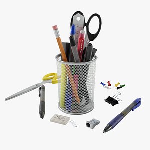 Stationery Collection Lowpoly