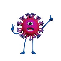 Covid virus character