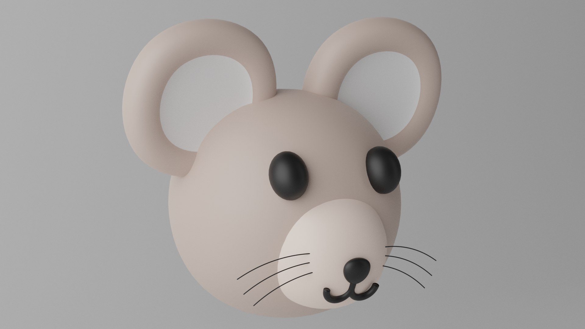 Cartoon Mouse Rat Head Model - TurboSquid 2089440