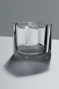 wine bottle glass cup 3D model