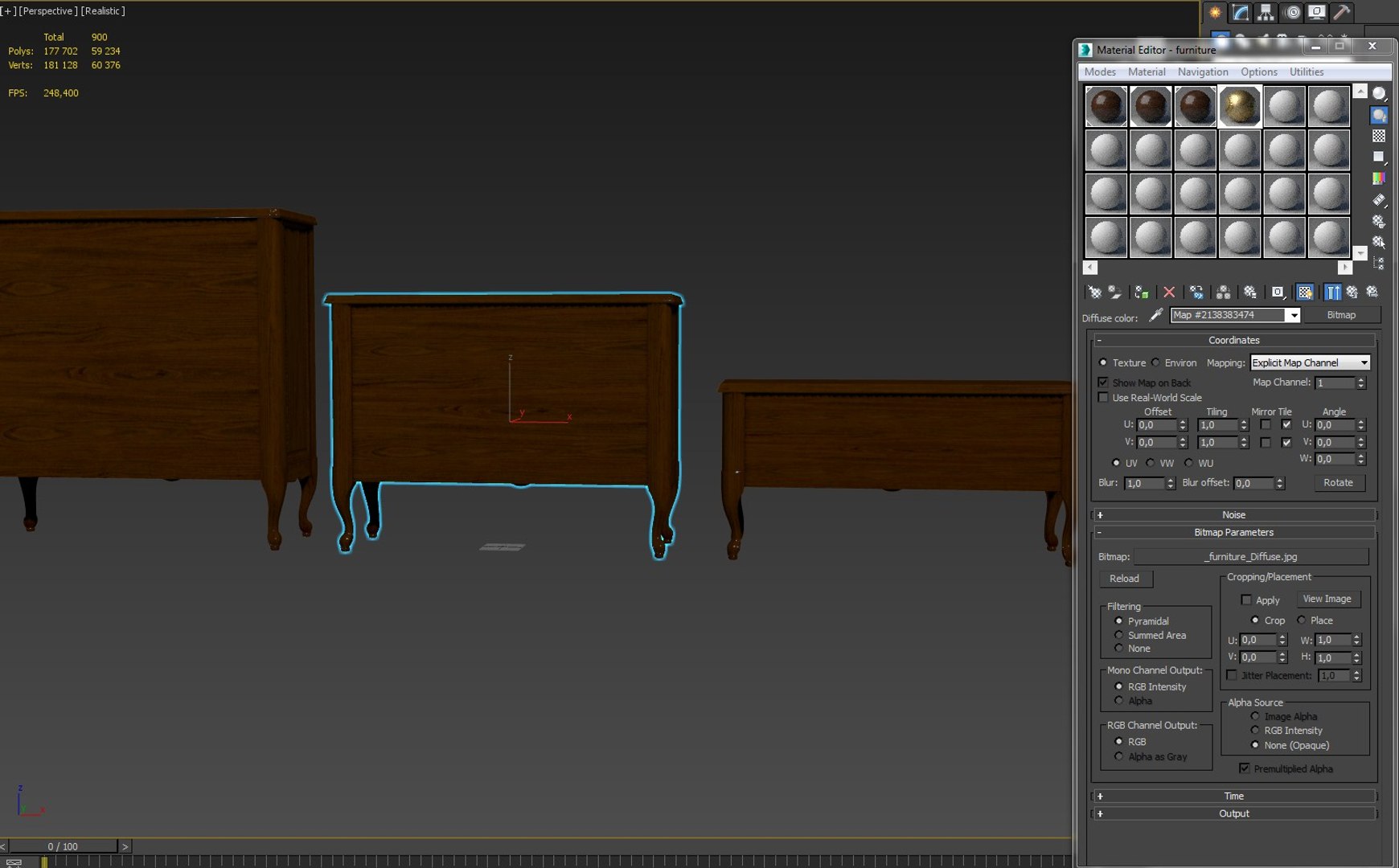 Uvw chest drawers model - TurboSquid 1396533