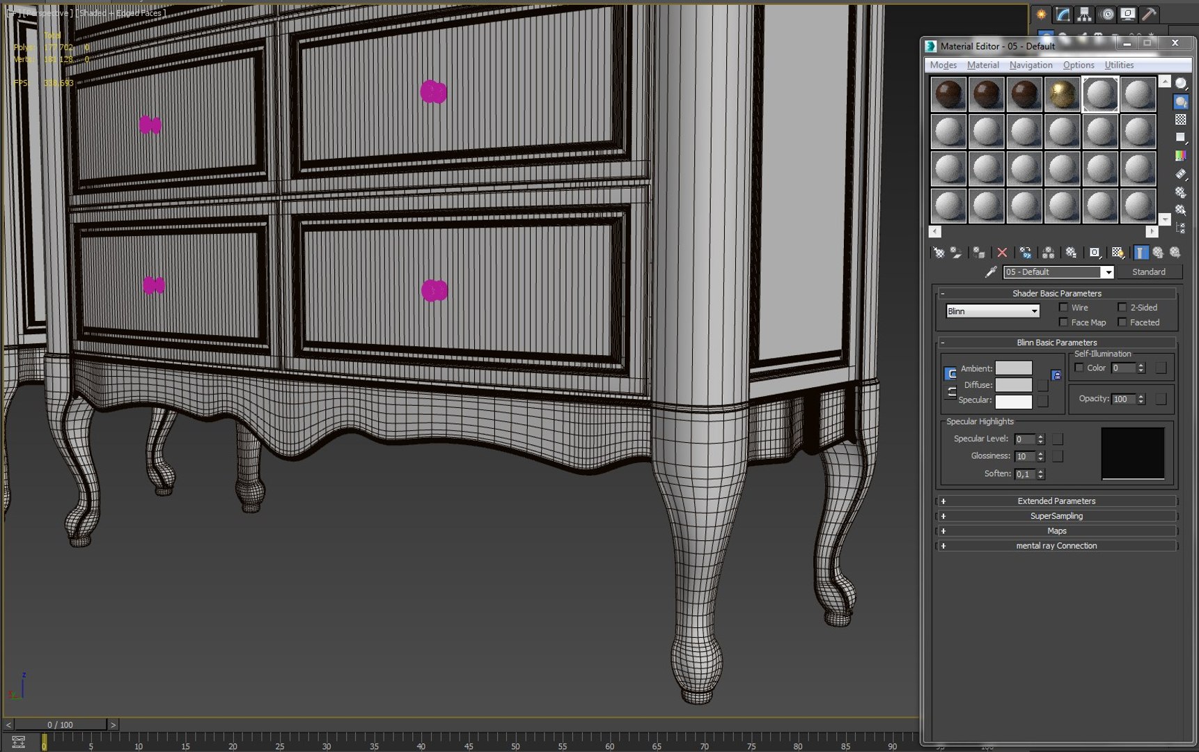 Uvw chest drawers model - TurboSquid 1396533