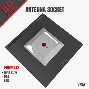 antenna socket 3D model