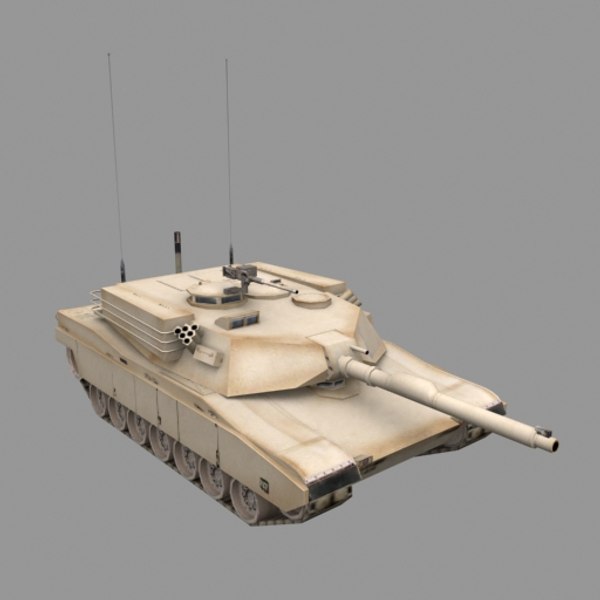 3d model m1a1 tank