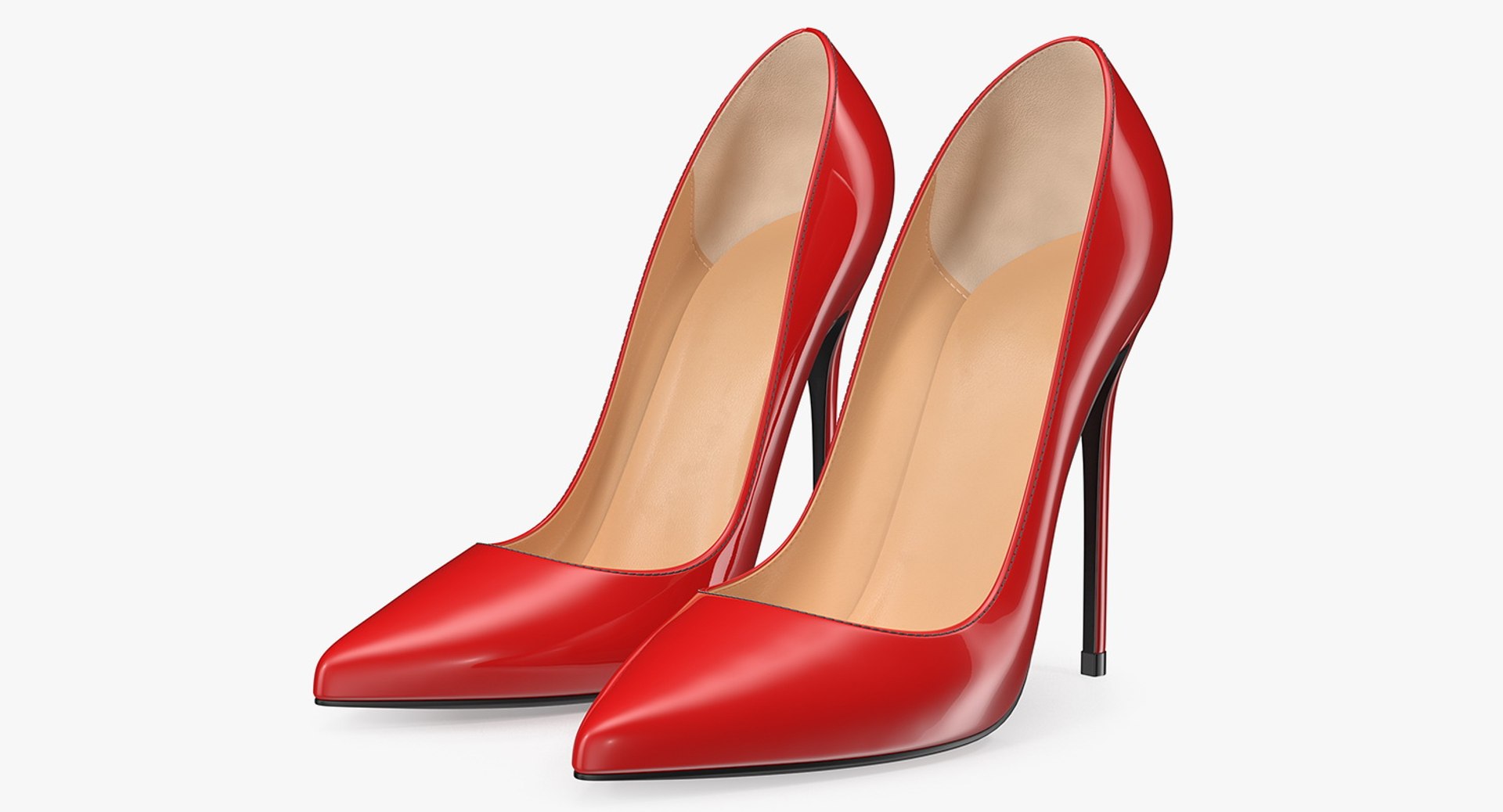 High Heels Pumps 3D model preview