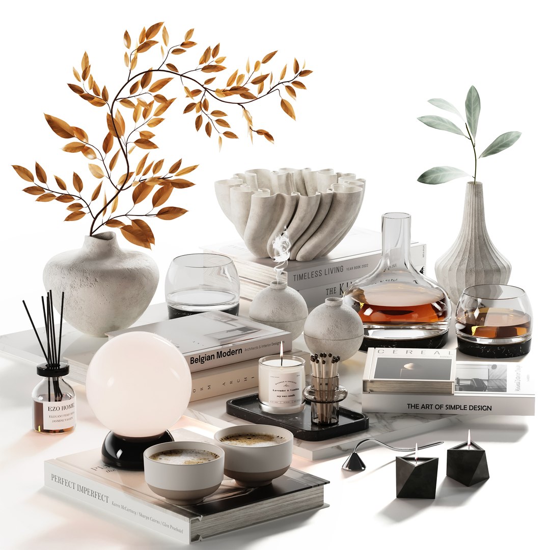 Decorative Set 33 3D Model - TurboSquid 2416360