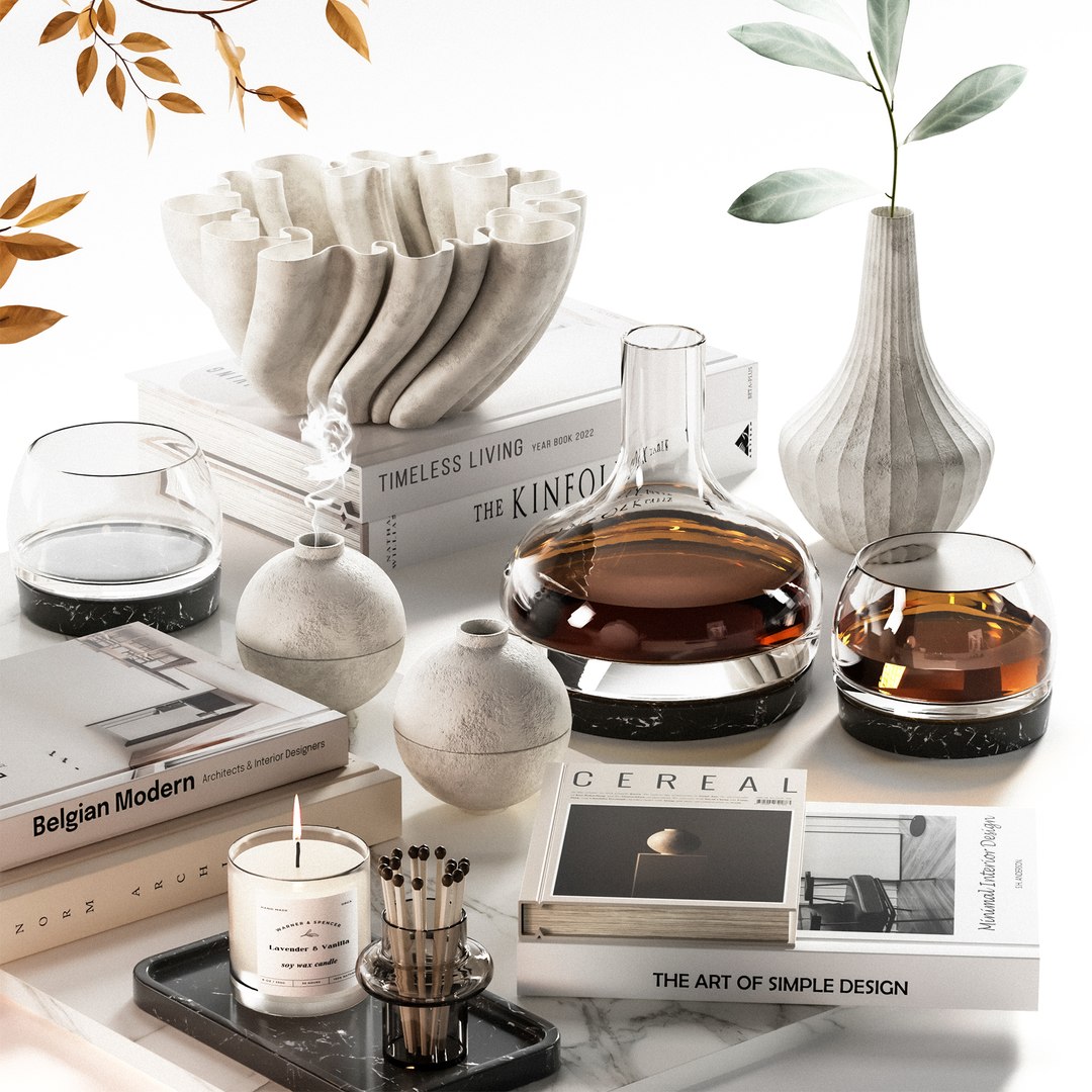 Decorative Set 33 3D Model - TurboSquid 2416360