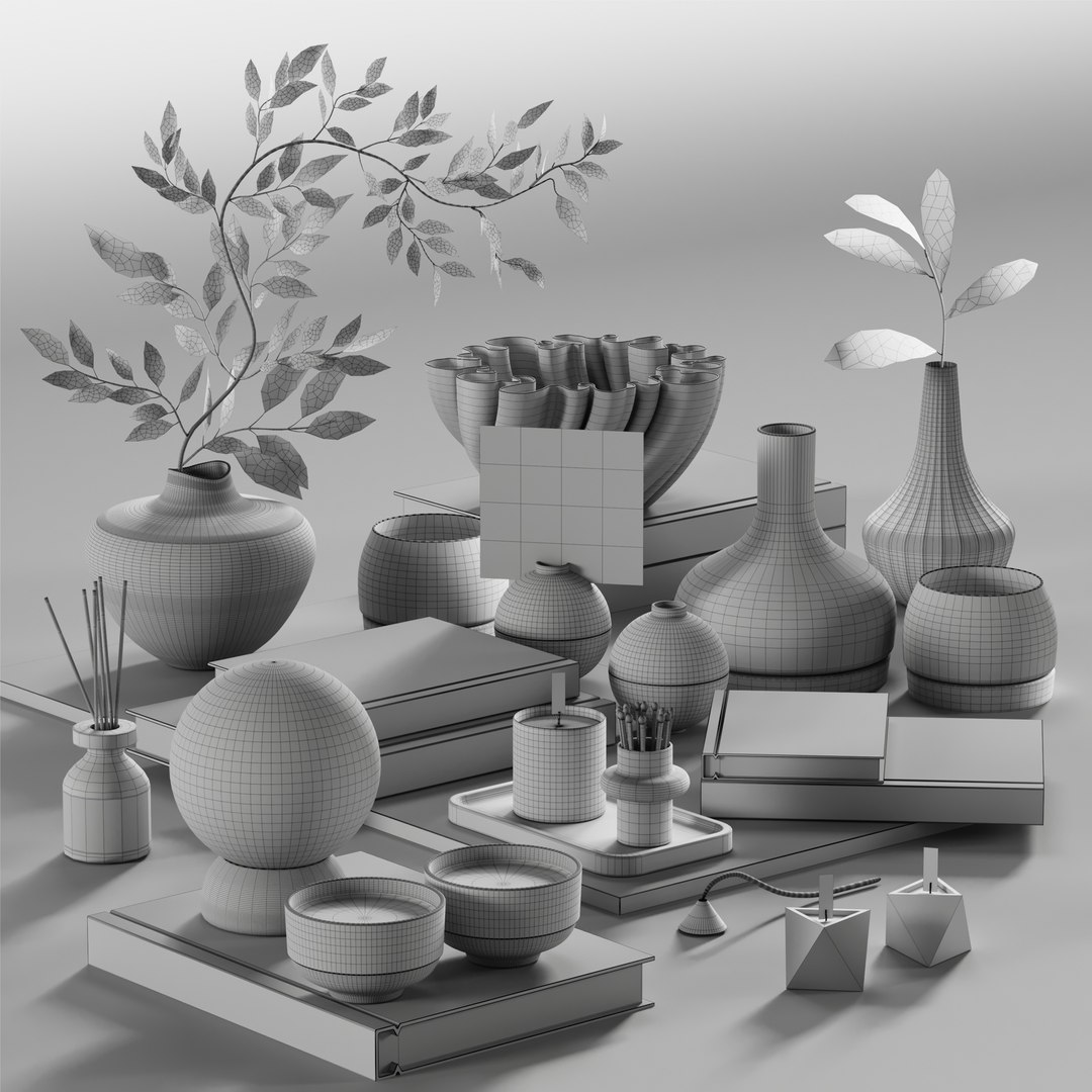 Decorative Set 33 3D Model - TurboSquid 2416360