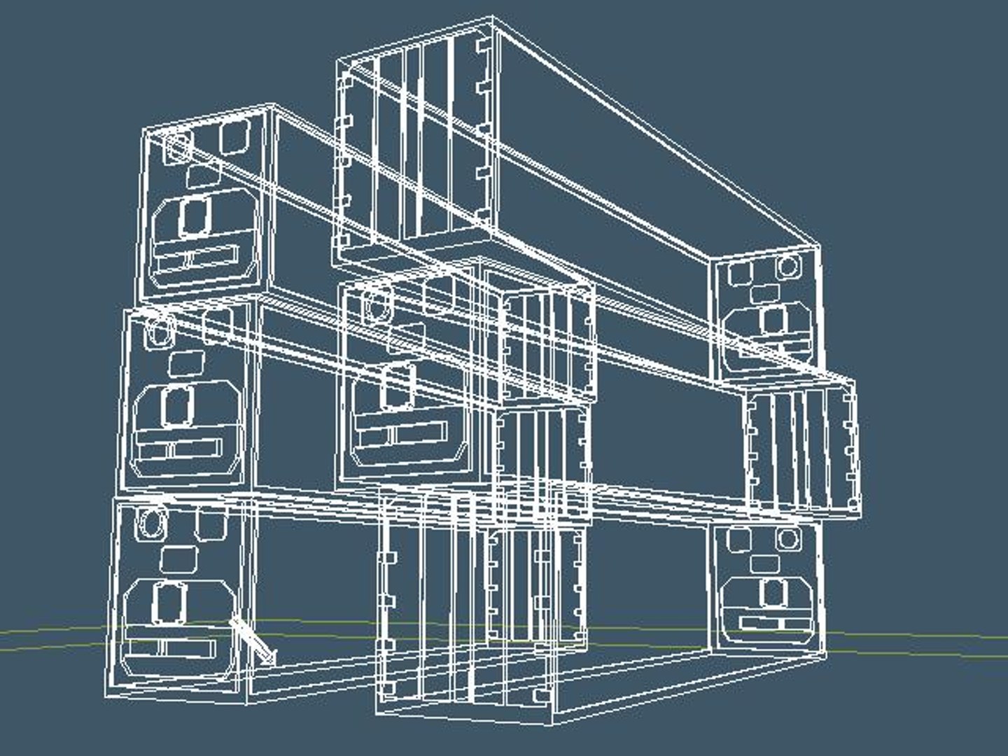 3d Container Model