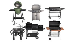 3D Barbecue grill collection