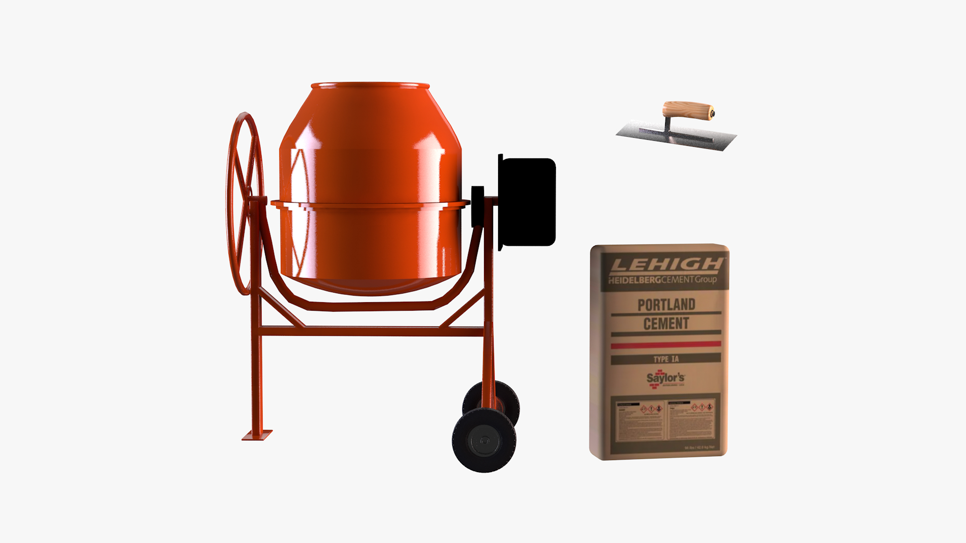 Cement Mixer 3D Model TurboSquid 1813126