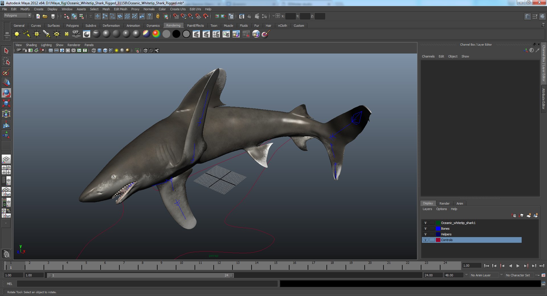 Rigged Sharks 4 Model - TurboSquid 1514074
