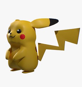 Pikachu pokemon 3D model