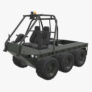 3D ATMP Supacat High Mobility Vehicle - Green model