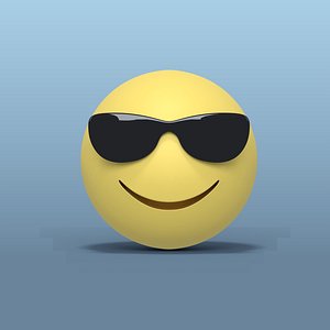 3D smiley sunglasses model