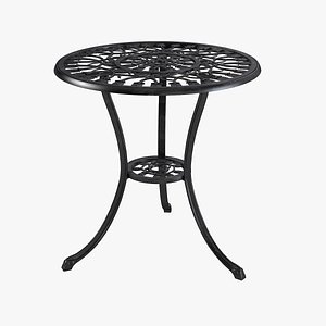 3d model of bistro table
