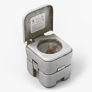 Unclean Outdoor Toilet System with Shit