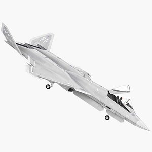 yf-23 black widow 2 3D model