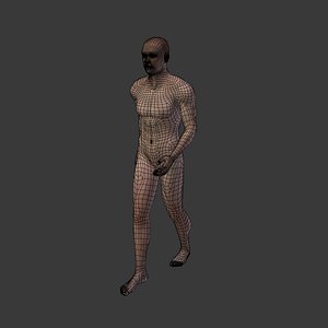 3D man walk cycle