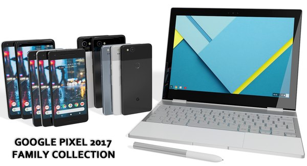 3D model realistic google pixel family